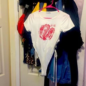 It’s a nice bodysuit in good condition I have never wore it just too tag off